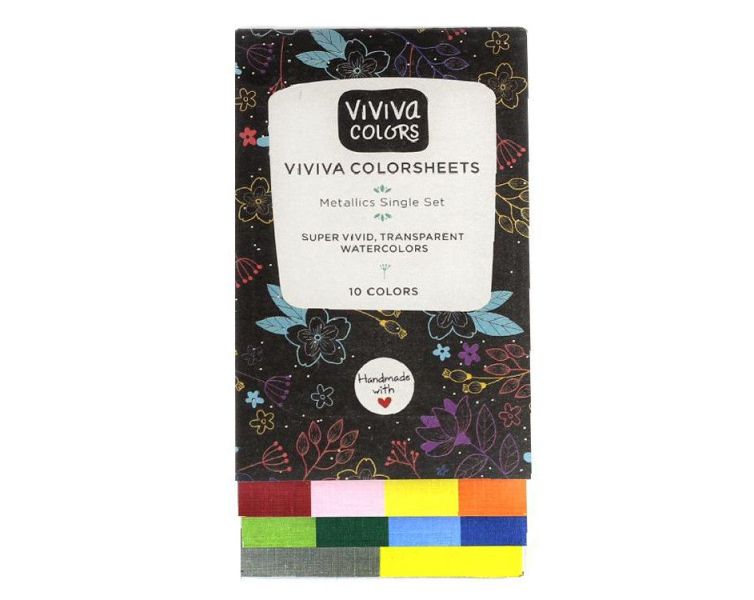 Hojas de Colores Metálicos Viviva Art.-Nr. VV276004