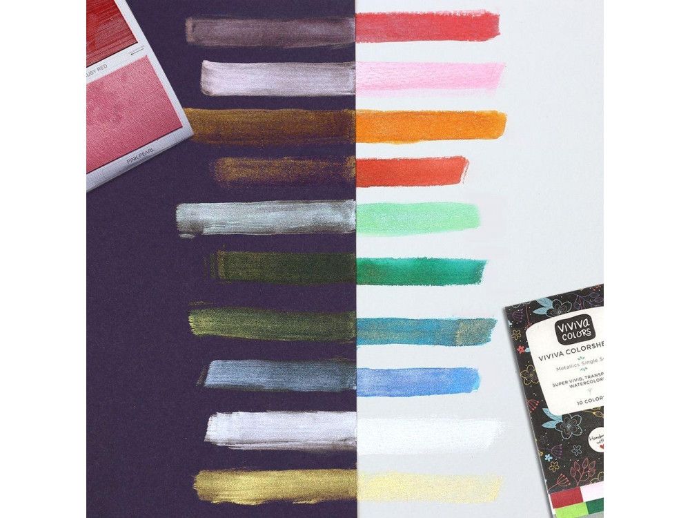 Hojas de Colores Metálicos Viviva Art.-Nr. VV276004