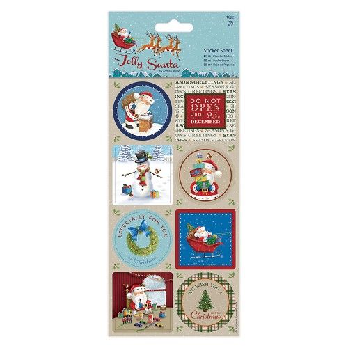 Hoja de pegatinas Jolly Santa Art.-Nr. PMA 157957