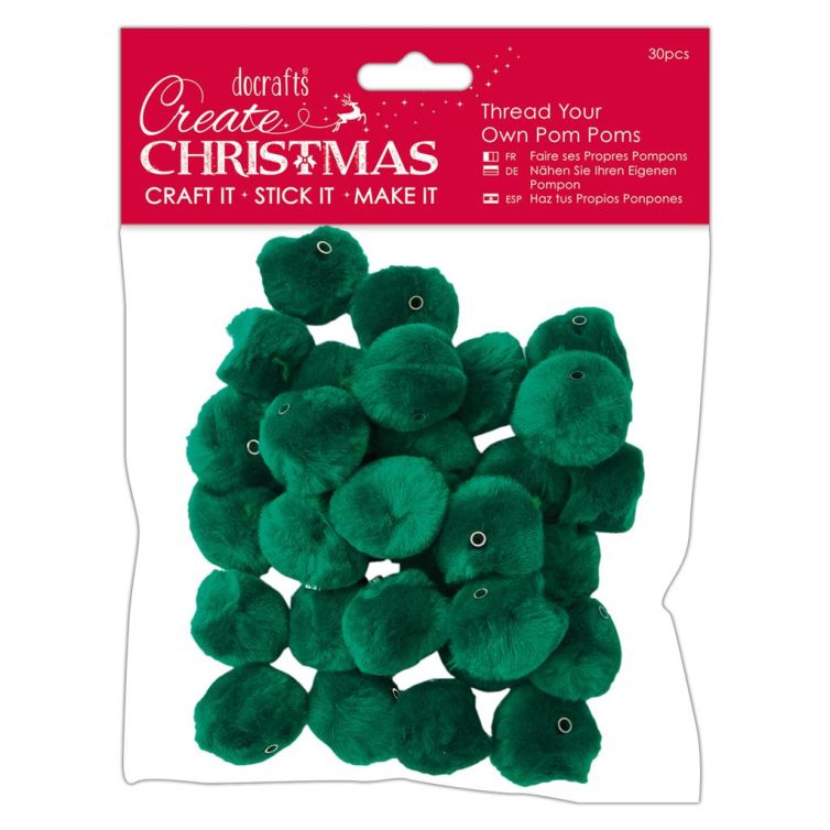 Pompones (30PCS) – Verde Art.-Nr. PMA 105961