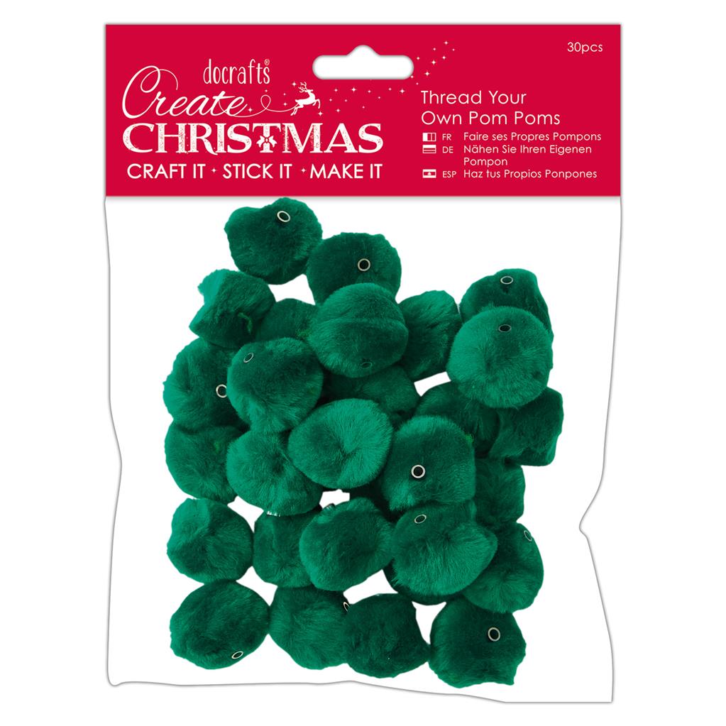 Pompones (30PCS) – Verde Art.-Nr. PMA 105961