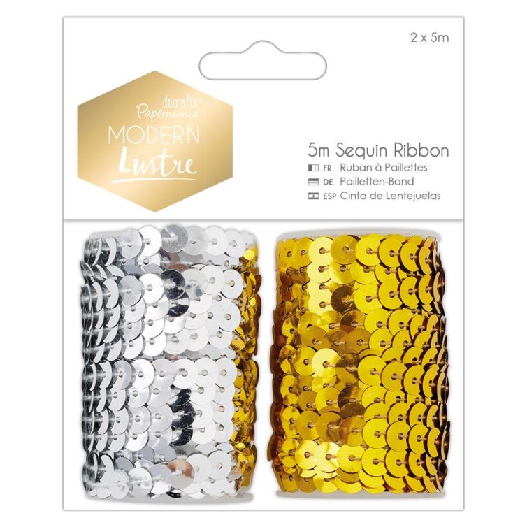 Cinta de Lentejuelas 5m (2 pzas.) – Luster Moderna Art.-Nr. PMA 367119