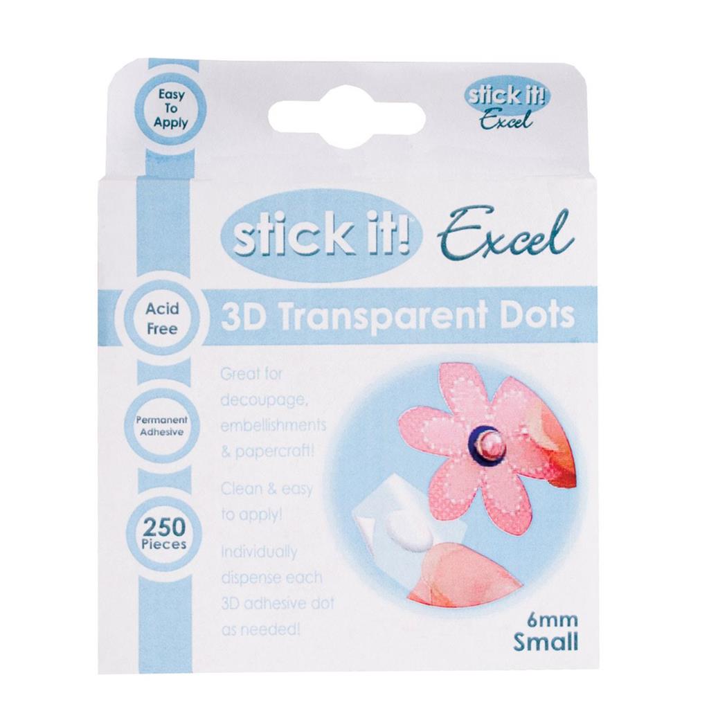 Excel puntos transparentes 3D 6mm