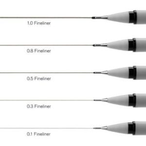 Fineliner Set 5 surtido black
