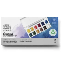 caja acuarela cotman 12 ½ godets winsor & newton art. nr. 0390640