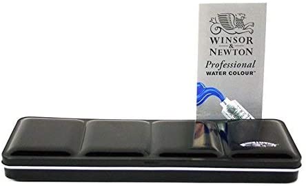 Caja Metálica Winsor & Newton Professional Water Colour 12 Medios Godets