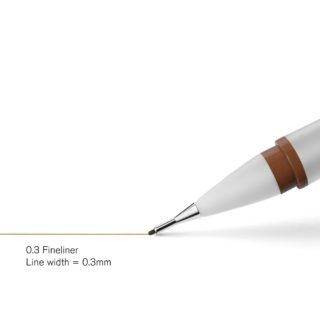 Fineliner Set 3 Surtido Sepia