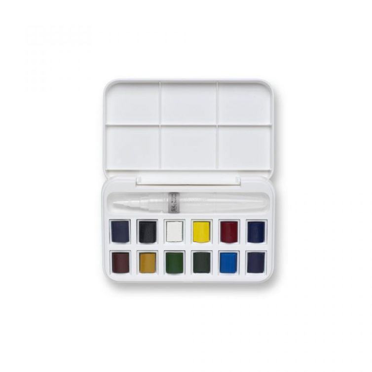 Caja Acuarela Cotman con pincel rellenable 12 medio godets Art.-Nr. 884955053683