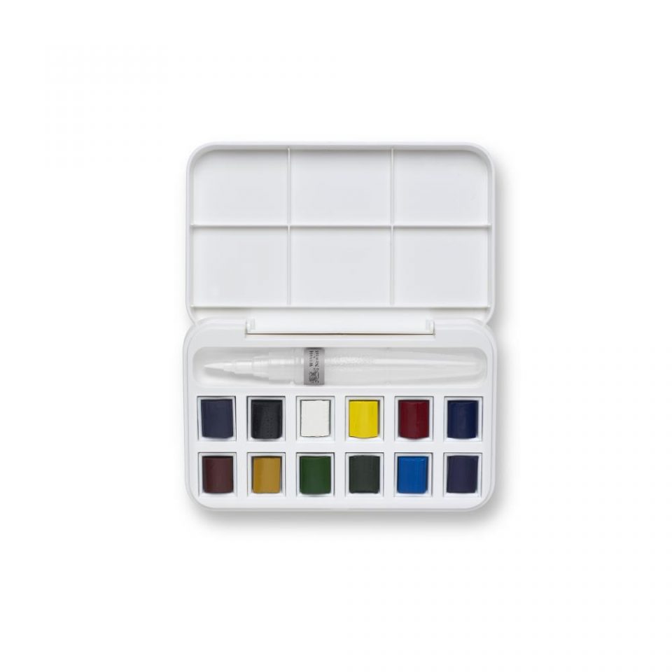 Caja Acuarela Cotman con pincel rellenable 12 medio godets Art.-Nr. 884955053683