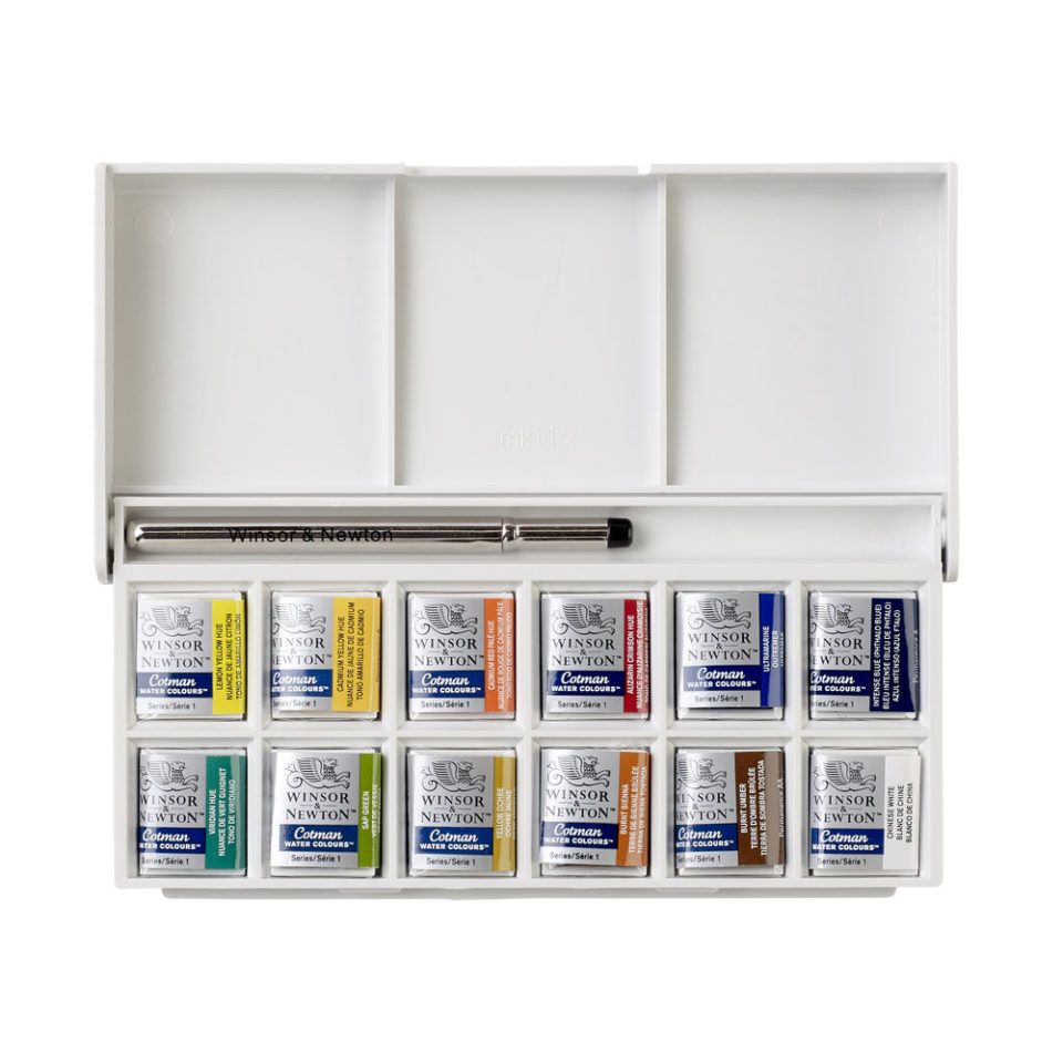 Caja Acuarela Cotman 12 ½ Godets Winsor & Newton Art.-Nr. 0390640