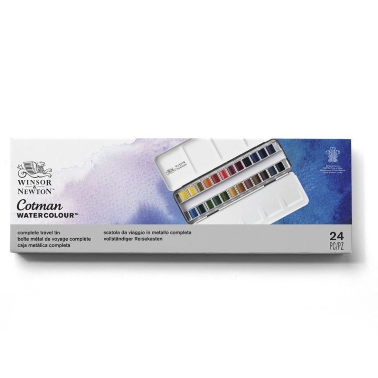 Caja Acuarela Metálica Cotman 24 ½ godets Winsor & Newton Art.-Nr. 0390645