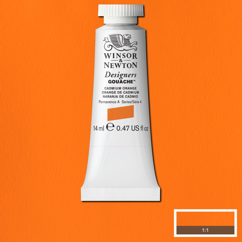 Gouache Winsor & Newton (15) Amarillo Cadmio Naranja 14 ml. Art.-Nr. 50947836