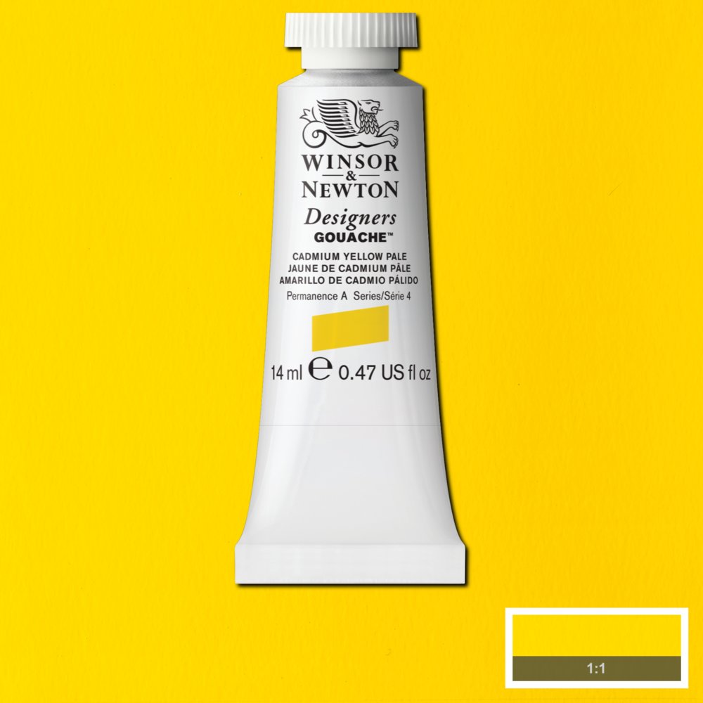 Gouache Winsor & Newton (05) Amarillo Cadmio Pálido 14 ml. Art.-Nr. 50957781