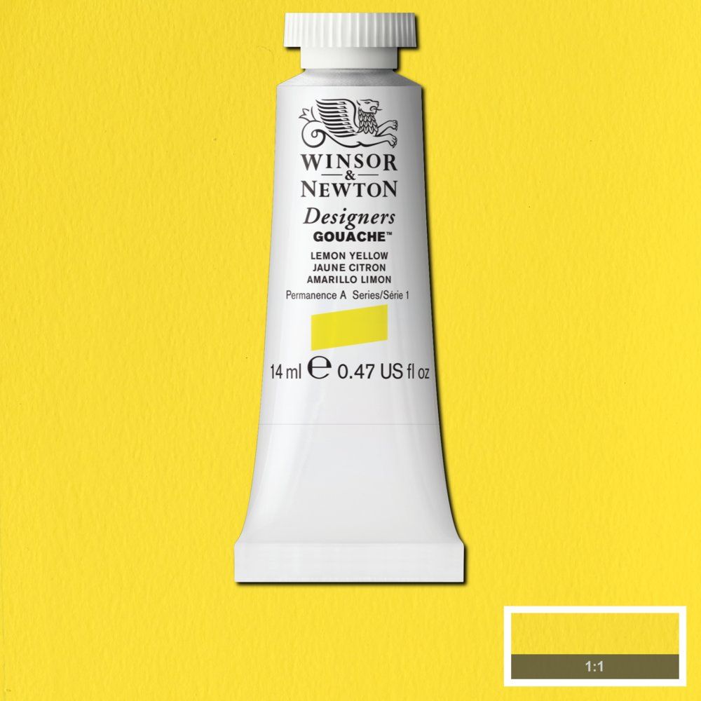 Gouache Winsor & Newton (01) Amarillo Limón 14 ml. Art.-Nr. 50947621