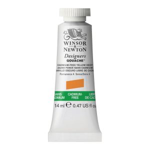Gouache Winsor & Newton (13) Amarillo Cadmio Oscuro libre de Cadmio 14 ml. Art.-Nr. 884955063026