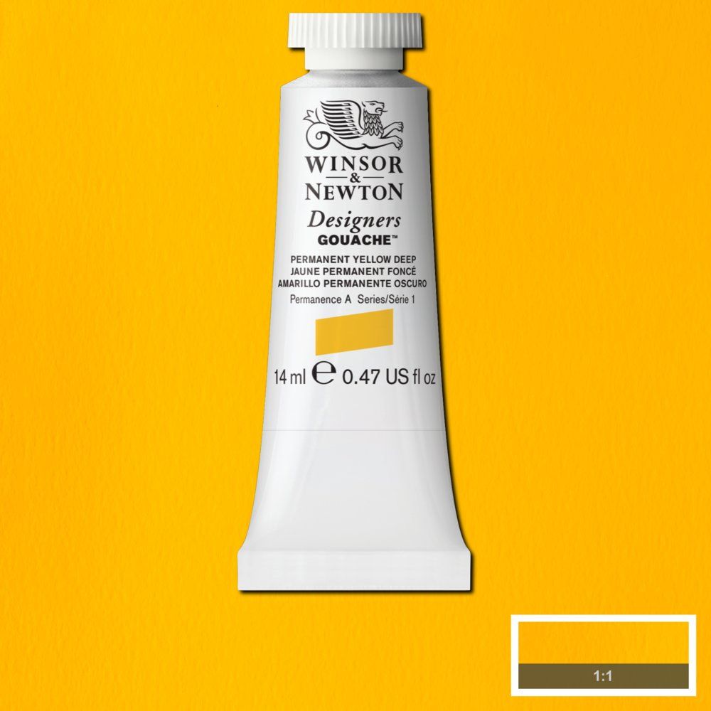 Gouache Winsor & Newton (11) Amarillo Permanente Oscuro 14 ml. Art.-Nr. 50958207