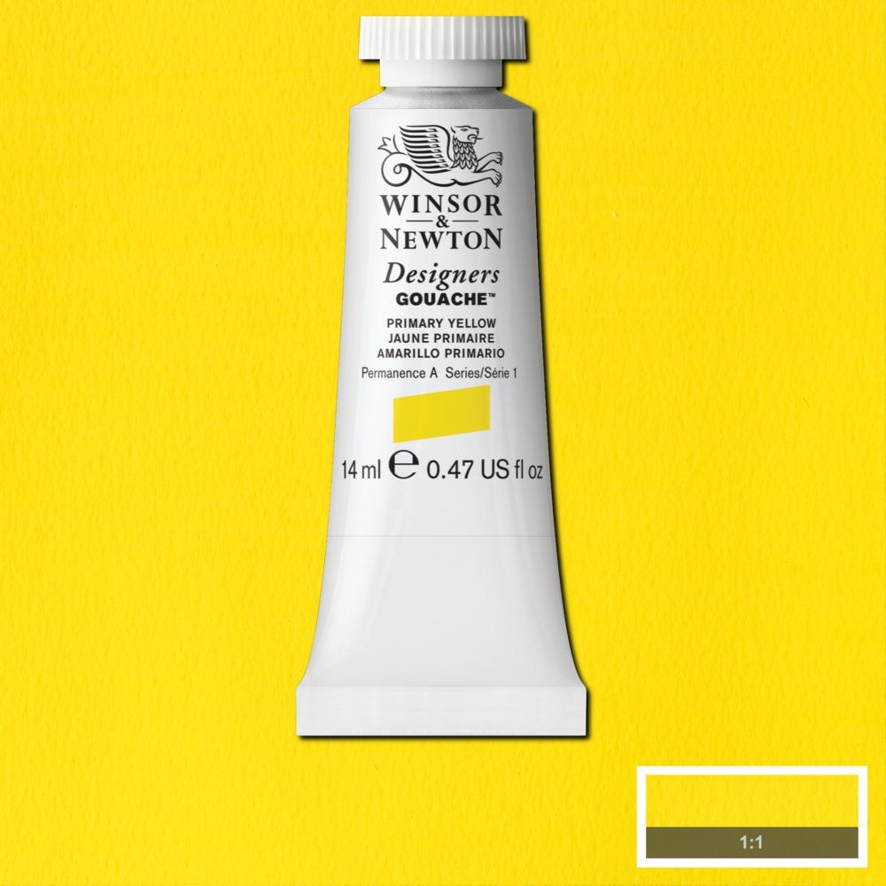 Gouache Winsor & Newton (04) Amarillo Primario 14 ml. Art.-Nr. 50958061