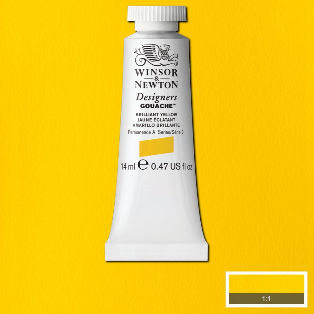 Gouache Winsor & Newton (08) Amarillo Brillante 14 ml. Art.-Nr. 50947867