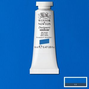 Gouache Winsor & Newton (48) Azul Cielo 14 ml. Art.-Nr. 50947324