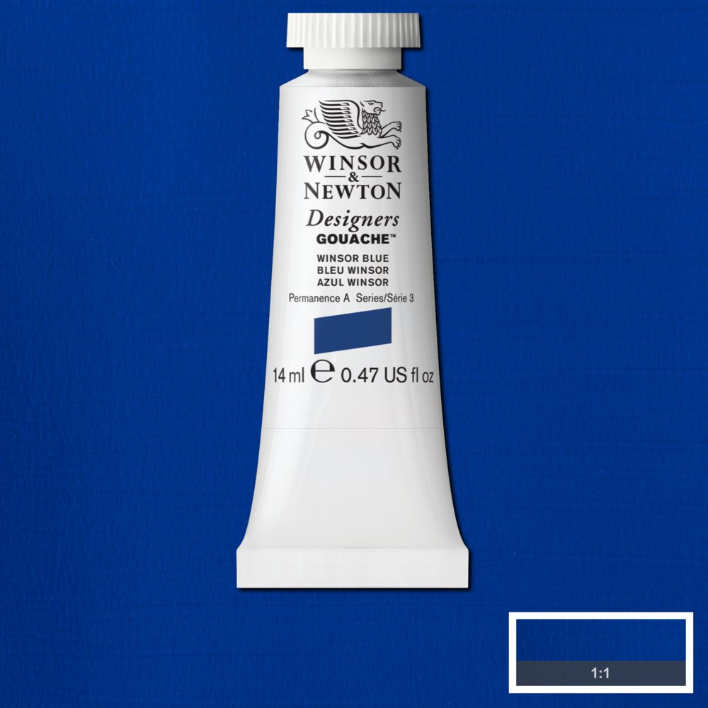 Gouache Winsor & Newton (45) Azul Winsor 14 ml. Art.-Nr. 50947232