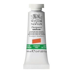 Gouache Winsor & Newton (20) Escarlata libre de Cadmio 14 ml. Art.-Nr. 884955069462