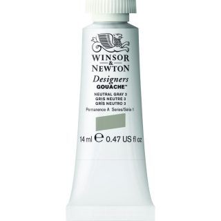 Gouache Winsor & Newton (85) Gris Neutro nº3 14 ml. Art.-Nr. 50957965