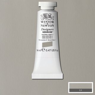 Gouache Winsor & Newton (85) Gris Neutro nº3 14 ml. Art.-Nr. 50957965
