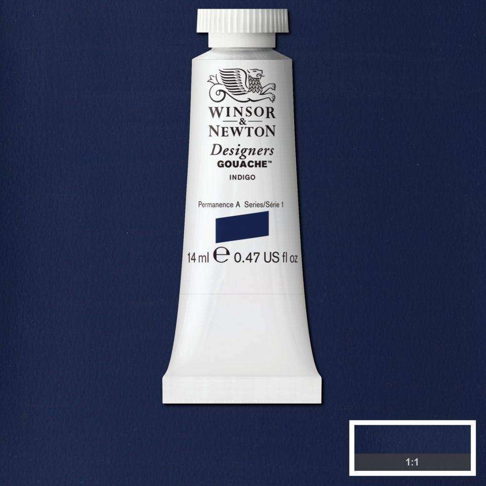 Gouache Winsor & Newton (47) Índigo 14 ml. Art.-Nr. 50947669
