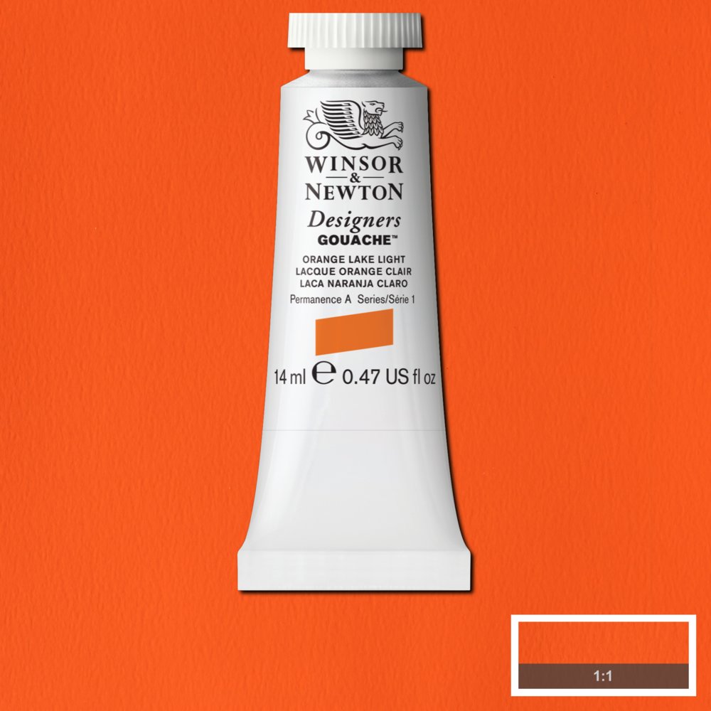 Gouache Winsor & Newton (17) Laca Naranja Claro 14 ml. Art.-Nr. 50947508