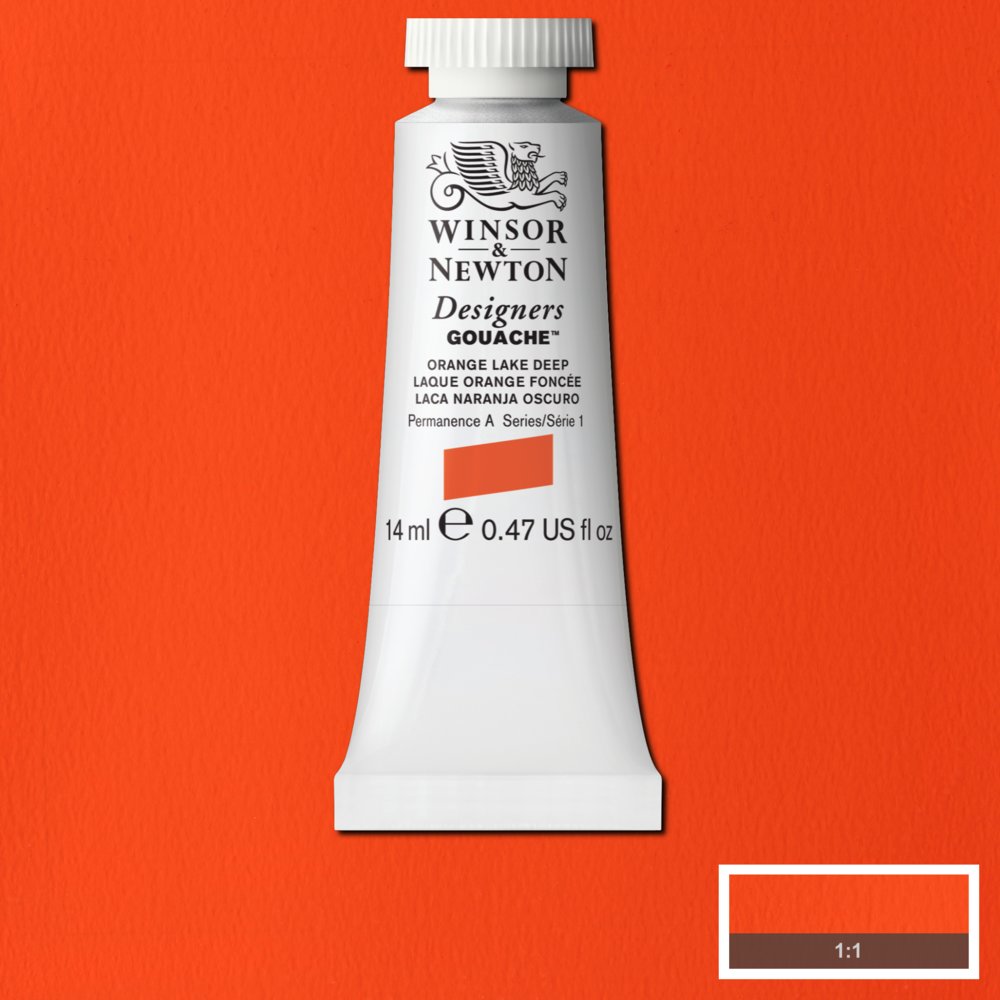 Gouache Winsor & Newton (18) Laca Naranja Oscura 14 ml. Art.-Nr. 50947515