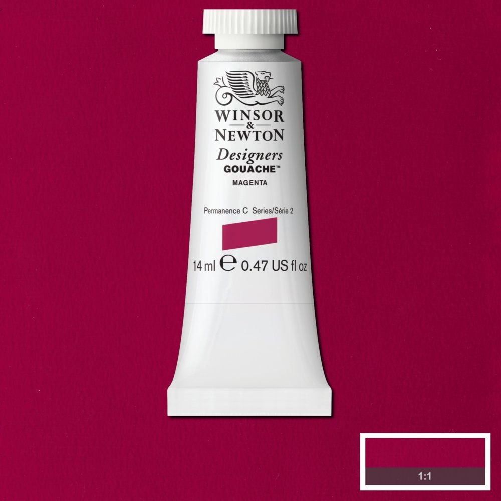 Gouache Winsor & Newton (34) Magenta 14 ml. Art.-Nr. 50947584