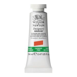 Gouache Winsor & Newton (16) Naranja libre de Cadmio 14 ml. Art.-Nr. 884955063040