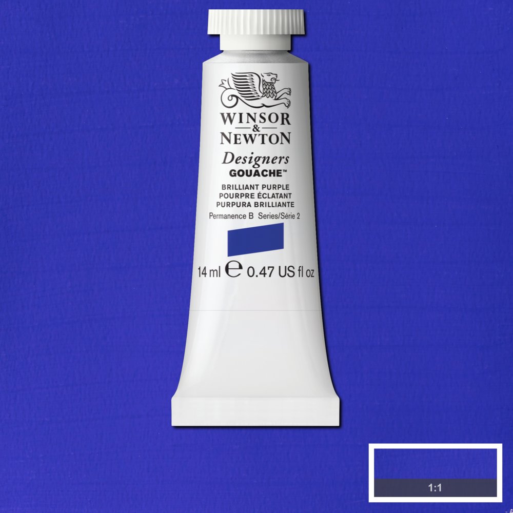 Gouache Winsor & Newton (39) Púrpura Brillante 14 ml. Art.-Nr. 50946174