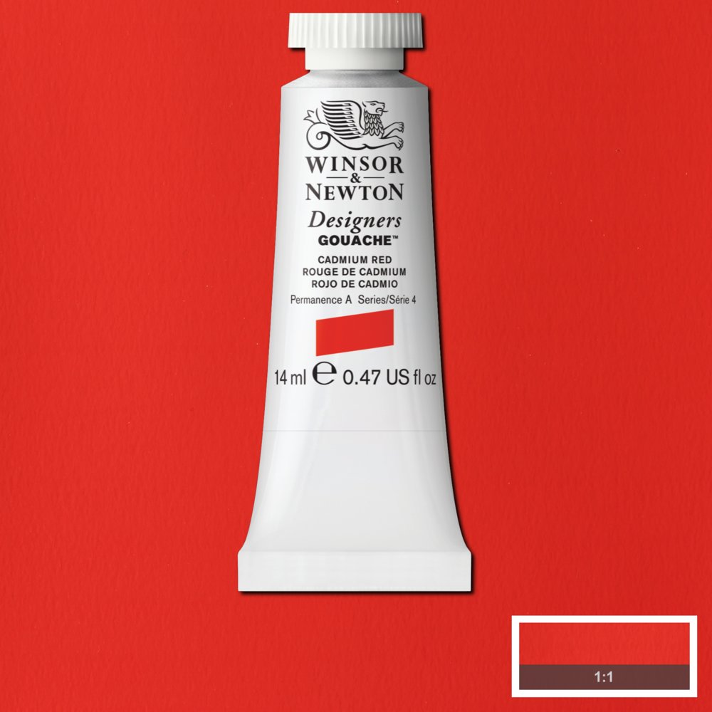 Gouache Winsor & Newton (22) Rojo Cadmio 14 ml. Art.-Nr. 50946082