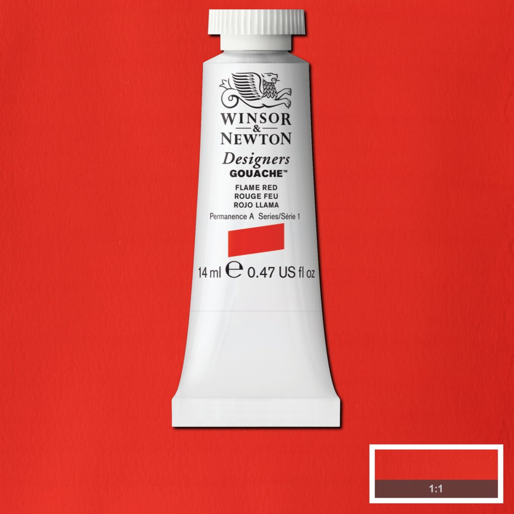 Gouache Winsor & Newton (21) Rojo Llama 14 ml. Art.-Nr. 50947720