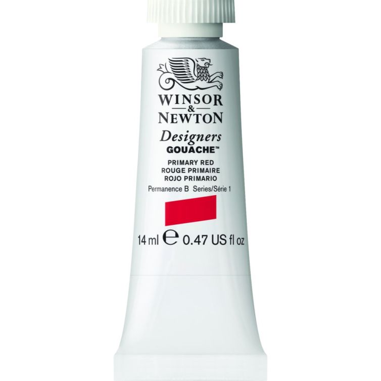 Gouache Winsor & Newton (29) Rojo Primario 14 ml. Art.-Nr. 50958054