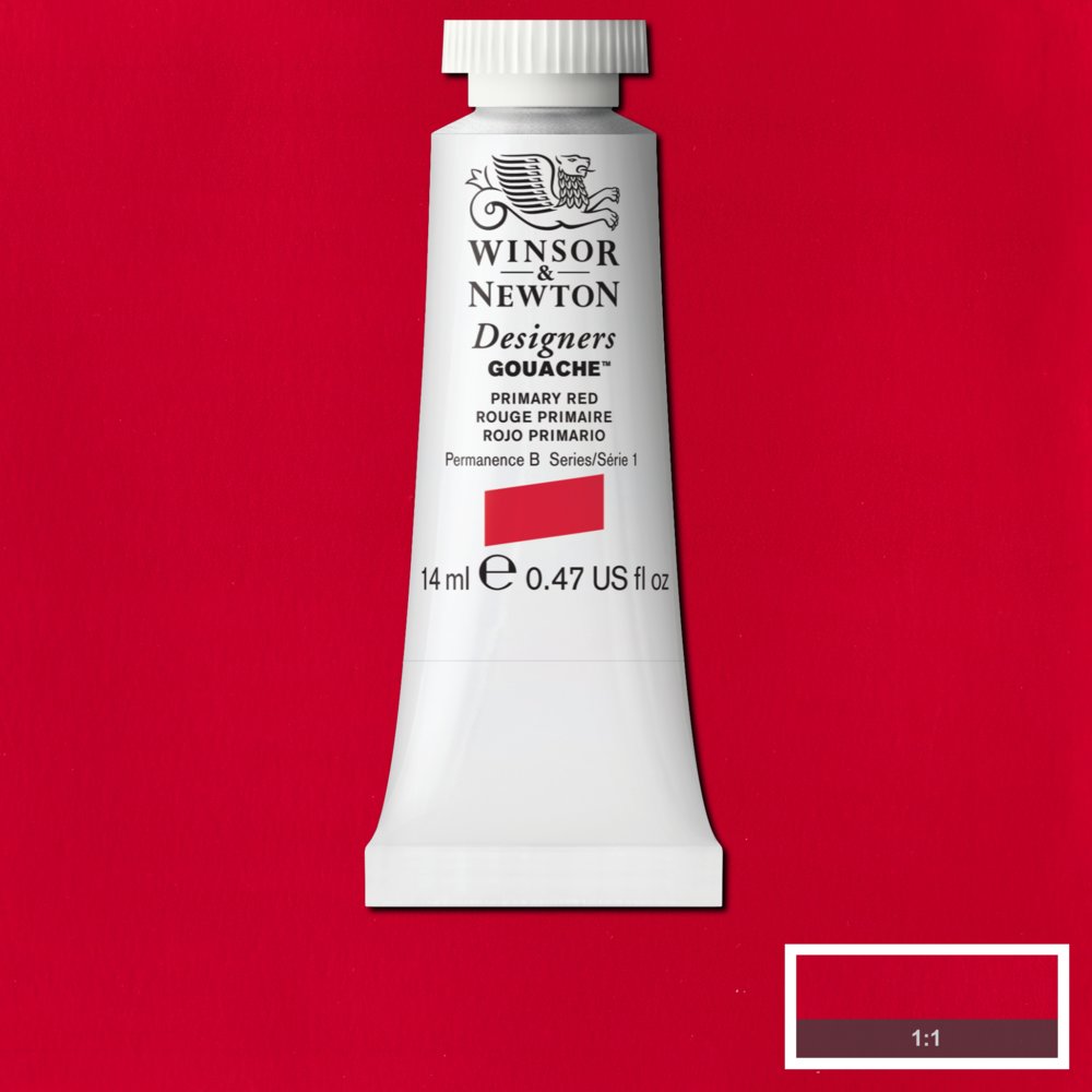 Gouache Winsor & Newton (29) Rojo Primario 14 ml. Art.-Nr. 50958054