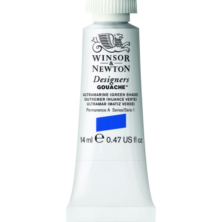 Gouache Winsor & Newton (43) Ultramar (Sombra Verde) 14 ml. Art.-Nr. 50946198