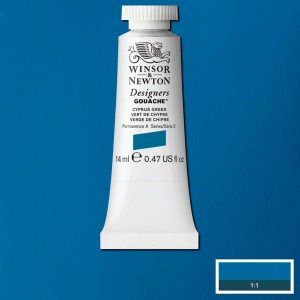 Gouache Winsor & Newton (55) Verde de Chipre 14 ml. Art.-Nr. 50947737