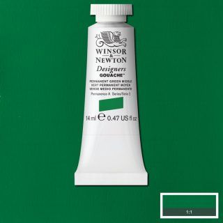 Gouache Winsor & Newton (59) Verde Medio Permanente 14 ml. Art.-Nr. 50947430