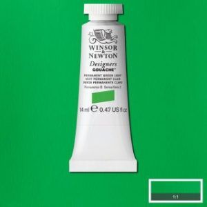 Gouache Winsor & Newton (62) Verde Permanente Claro 14 ml. Art.-Nr. 50947447