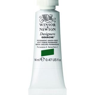Gouache Winsor & Newton (58) Verde Oscuro Permanente 14 ml. Art.-Nr. 50947454