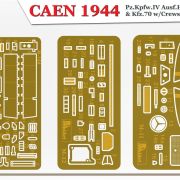 1:35  CAEN 1944 Pz.Kpfw.IV Ausf.H & Kfz.70 c/tripulaciones Art.-Nr. 36066
