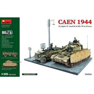 1:35  CAEN 1944 Pz.Kpfw.IV Ausf.H & Kfz.70 c/tripulaciones Art.-Nr. 36066