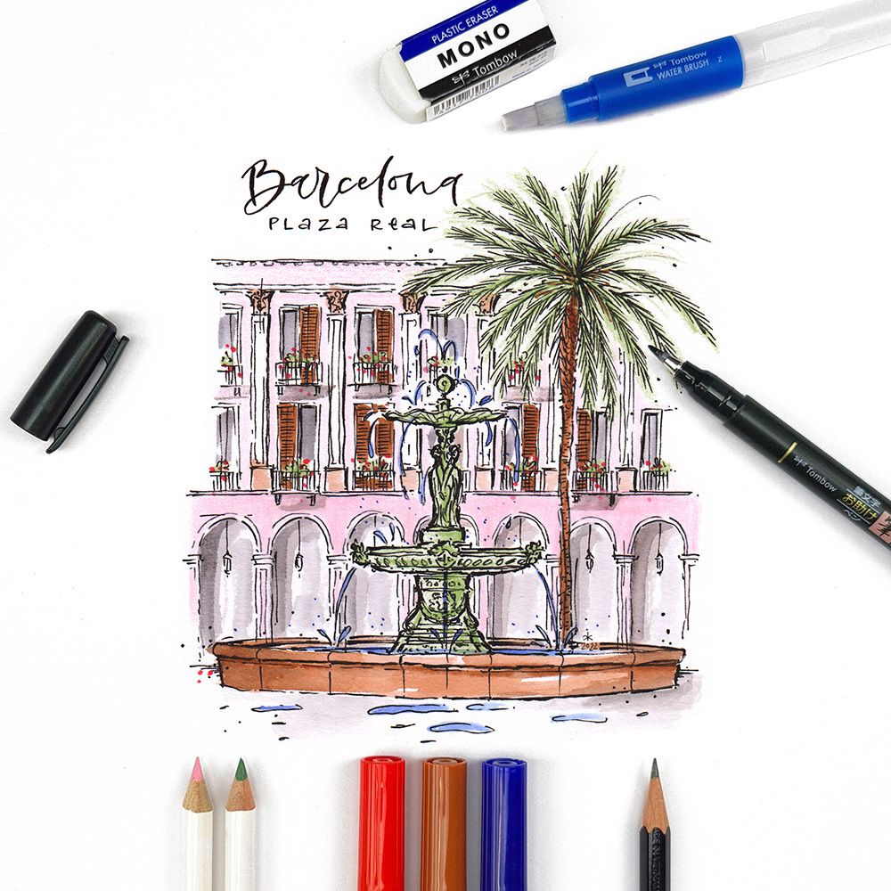 Tombow Urban Sketching Set Art.-Nr. URBAN-SET 17613