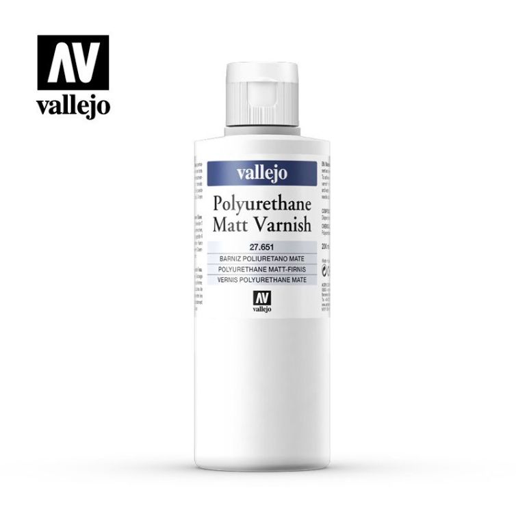 Barniz Poliuretano Vallejo Mate 200 ml. Art.-Nr. 27.651