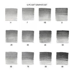 Set 12 Lápices de Grafito Surtidos Soft Art.-Nr. 0490007