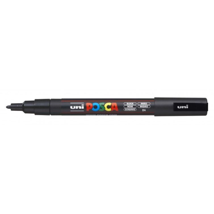 Rotulador Posca Punta Redonda Art.-Nr. PC-3M (33) Negro