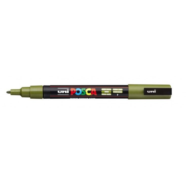 Rotulador Posca Punta Redonda Art.-Nr. PC-3M (24) Verde Kaki