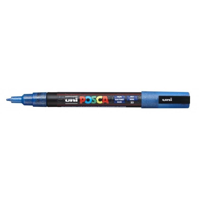 Rotulador Posca Punta Redonda Art.-Nr. PC-3ML (42) Azul Purpurina